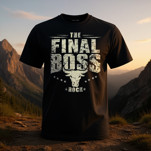 Camiseta The Final Boss Rock Bull para papás fuertes, estilo vintage - Product Image 3