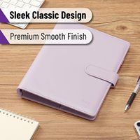 Classeurs A5, Couvertures de carnet en cuir, Couvertures de cahier rechargeables, Portefeuille-classeur, Classeur de planification à 6 anneaux pour cadeau