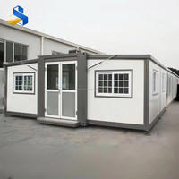 Maison préfabriquée standard australienne 20 pieds 40 pieds, maison mobile 2 3 4 5 chambres, maison modulaire extensible en conteneur