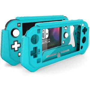 Funda a prueba de golpes para Nintendo Switch Lite, carcasa protectora de Color caramelo para Nintendo Switch Lite, con soporte de agarre