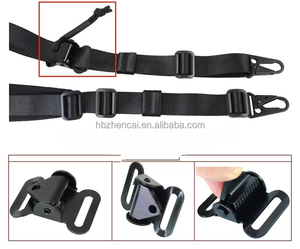 Fibbia a camma a molla in acciaio 50x38mm per regolazione rapida, fibbia scorrevole tattica per cinghie, per il collegamento di borse e tracolle - Product Image 6