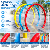Équipement de parc aquatique commercial, boucle aquatique pour hôtel, arches aquatiques pour enfants, aire de jeux aquatique extérieure