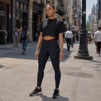 Crop top femme oversize à ourlet brut, épaules tombantes, col rond, manches courtes, style streetwear et athlétique, vierge, personnalisable avec logo, vente en gros