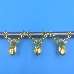 Zinc Alloy Deer Head Furniture Handle <b>Cabinet</b> Drawer Novelty Shape <b>Rustic</b> Design Durable - Product Image 2