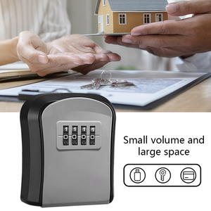 Caja Fuerte con Contraseña de Combinación de 4 Dígitos para Montar en la Pared, para Uso Doméstico. Caja de Seguridad Pequeña con Cerradura para Llaves Se Puede <span class=keywords><strong>Cambiar</strong></span> la Contraseña - Product Image 6