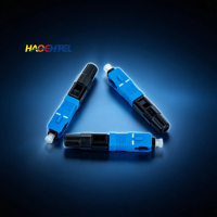 Conector Rápido de Fibra Óptica HC01 c SX SC UPC de 55 mm, Monomodo, para Montaje en Campo, Sin Fusión, para FTTH