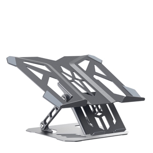 Support pour ordinateur portable en acier carbone robuste, réglable, ergonomique, avec support pour téléphone portable pour le bureau - Product Image 3