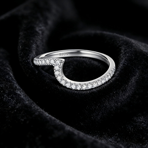Joyería de Plata 925 para Mujer, Estilo Discreto, Chapado en Rodio, Plata 925 Original con Circonia para Compromiso, Boda o Regalos - Product Image 5