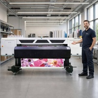 Impresora de Inyección de Tinta de Formato Grande Latex 5800H de 1.8m con Cabezales de Impresión Epson I3200 para Impresión de Vinilo, Películas PET y Pancartas