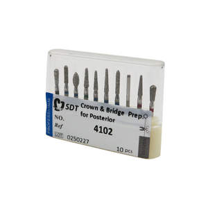 Corona dentale e preparazione del ponte diamantate Bur KIT diamantato - Product Image 2