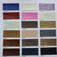 Cuir synthétique PVC imitation crocodile alligator Rexine doux mat double couleur 0,7 mm pour carnet décoratif portefeuille simili cuir
