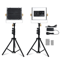 Lampe de remplissage pour selfie led, lumière multi-couleurs réglable, pour vidéo en direct, avec trépied et kit