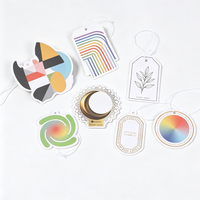 Cadeau promotionnel, accessoires de voiture, échantillon gratuit, désodorisants de voiture en papier suspendus, forme personnalisée, désodorisants de voiture pour le detailing automobile