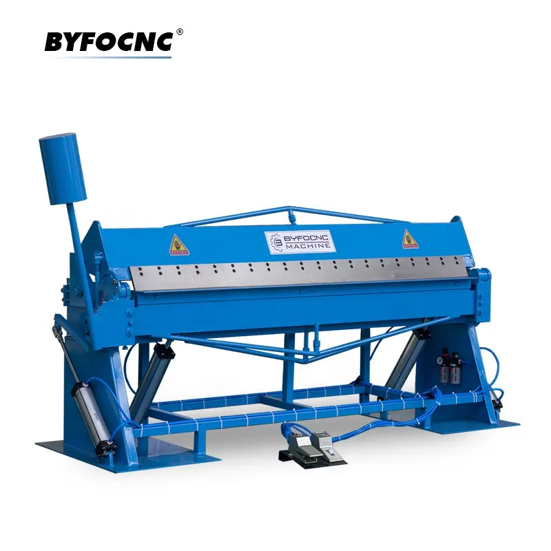 BYFO 2 2.5 3 4 meters sheet metal bending machine pneumatic iron folding machine