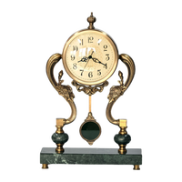 Horloge de table numérique rétro européenne Design antique américain silencieux pour chambre à coucher salon accessoires créatifs de décoration de la maison