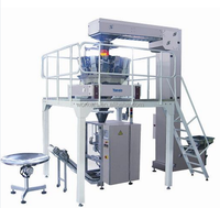 Machine d'emballage automatique de sachets de chips et de snacks avec pesage et injection d'azote pour chips de pommes de terre et de bananes, prix usine