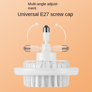 โคมไฟพัดลมเพดาน LED อเนกประสงค์ พร้อมระบบทำความร้อนและให้แสงสว่างแบบใหม่ สำหรับห้องน้ำ ห้องนอน ดีไซน์ขั้วเกลียว E27 - Product Image 3