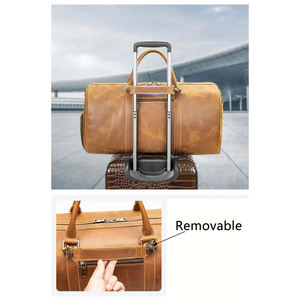 Hot Selling High Quality <b>Leather</b> <b>Duffle</b> <b>Bag</b> for <b>Men</b>-Customizable Colors Sizes & Logo OEM Service - Product Image 5