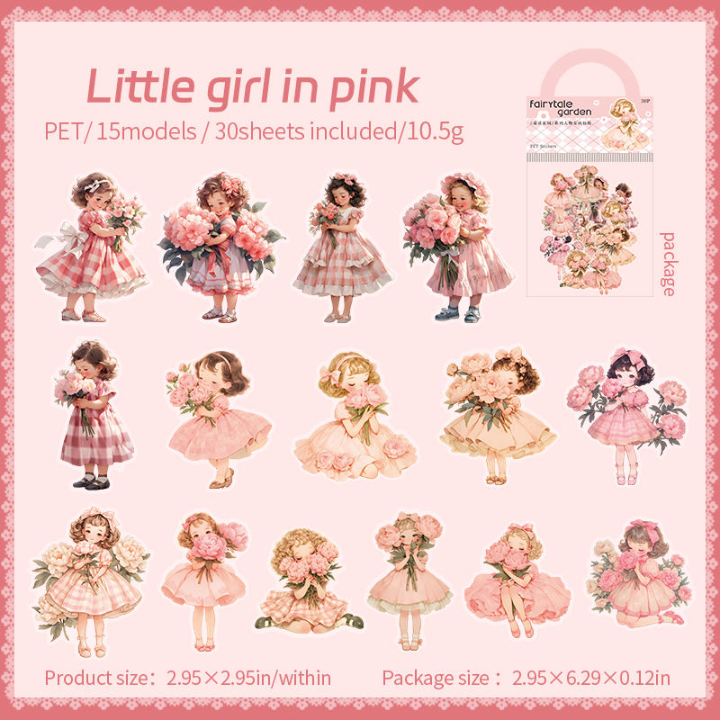 F Pink Little Girl