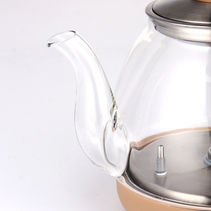 High Quality Portable Cordless Automatic Tea <b>Kettle</b> Stainless Steel Boil-Dry Protection Digital Control 1.0L Capacity Hotel - Product Image 4