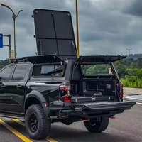 Capot de camionnette VEWU en aluminium robuste, ouverture à ailes de mouette sur 4 côtés, coque rigide pour Tacoma Hilux Tundra