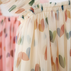 Boutique Toddler TUTU <strong>Dress</strong> Heart Print 1-6 Years Infant Little Girls Flutter Sleeve <strong>Dress</strong> Tulle Casual Summer Frocks <strong>Kids</strong> <strong>Dress</strong> - Product Image 5