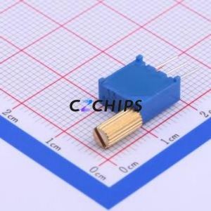 ตัวต้านทาน3296W-1-504-8mm ปรับได้/โพเทนชิออมิเตอร์ผ่านรูส่วนประกอบ (THT) ตัวต้านทาน500Kohm 10% - Product Image 2