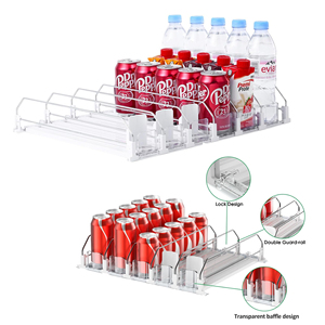 Organizador de bebidas para equipo de refrigeración Empujador de exhibición con deslizamiento de empuje suave y rápido - Product Image 1