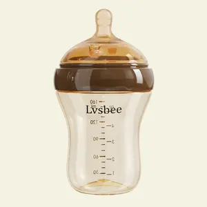 शिशुओं के लिए 5oz/160ml PPSU एंटी-कोलिक नर्सिंग बोतल BPA और लेटेक्स फ्री स्लो फ्लो फीडिंग बोतल
