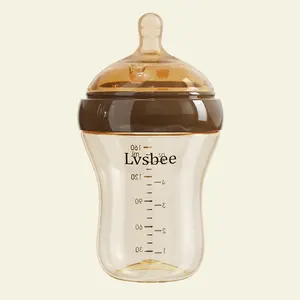 Biberon d'allaitement anti-colique PPSU de 5oz/160ml pour bébés Biberon à débit lent sans BPA et latex