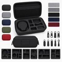Étui de rangement pour accessoires d'appareil photo en EVA personnalisé OEM ODM, fermeture éclair, étanche, antichoc, portable, insert en mousse antichoc, logo personnalisé