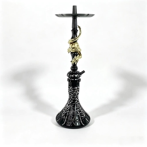 Ensemble de chicha en acier inoxydable arabe de qualité supérieure avec design miroir, chicha complète et portable pour les voyages - Product Image 4