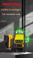 Niveau laser rotatif 360° auto-nivelant multifonctionnel électrique étanche pour la construction
