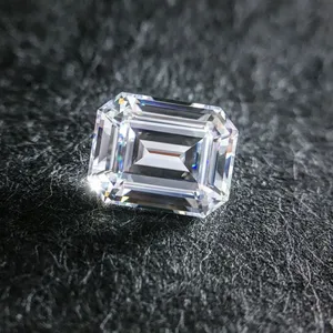 GRA Certificated excellent emerald cut VVS clarity loose moissanite diamond wholesale from Provence Gems China