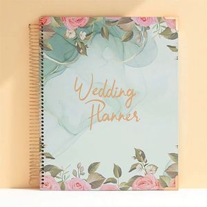Luxury Custom <b>A5</b> PU Leather Hardcover Planner 2026 <b>Diary</b> Size Notebooks Future Mrs Wedding Printing - Product Image 2