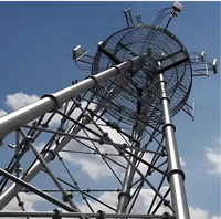 Torre de Acero Galvanizado en Caliente Autoportante de 3 y 4 Patas para Transmisión de TV, Radio, UHF, FM, Comunicación, 20-120m
