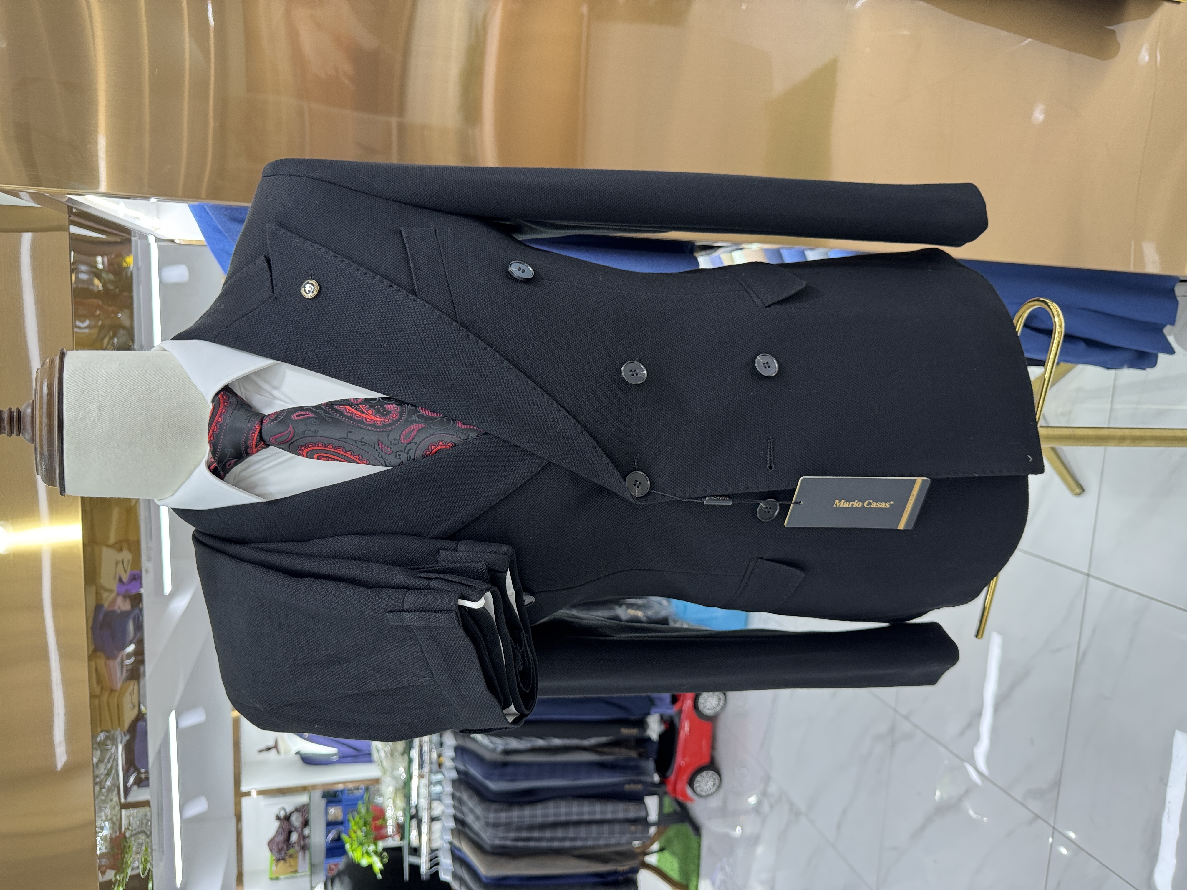 Negro-2 piezas/juego-Chaqueta + pantalones