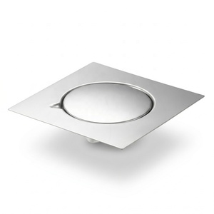 Sifone a pavimento in acciaio inox per bagno, doccia e cucina, quadrato, facile da pulire, 15x15cm/20x20cm - Product Image 6