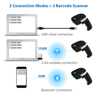 Escáner de código de barras 2D/1D multifunción de alta precisión DS5210B lector de cable USB de mano listo para supermercado en stock para venta al por mayor