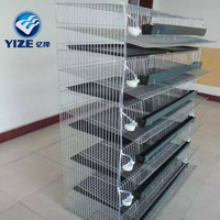 Cages à piles, équipement de volaille utilisé pour la vente, caille Type H, Cage tressée, cultures électriques galvanisées à chaud