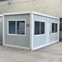 Maison Modulaire Préfabriquée de Haute Qualité 20/40 pieds avec Cuisine, Salle de Bain, Chambre, Panneaux Sandwich en Acier Postmodernes à Énergie Solaire