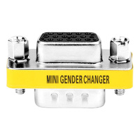 Offres Spéciales Full HD 1080P 15 Pin CONNECTEUR SVGA VGA FEMELLE À femelle Coupleur Mini Gender Changer Adaptateur Pour PC ET moniteur