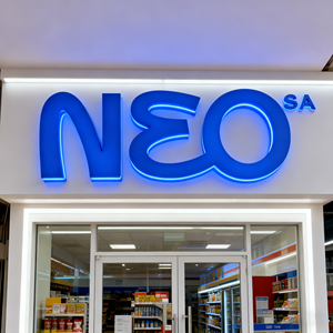 Enseigne de magasin de luxe personnalisée, lettres 3D LED, lettres en métal rétroéclairées, enseigne LED extérieure pour la publicité - Product Image 1
