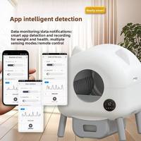 Bac à litière automatique intelligent 76L pour chat, autonettoyant, avec contrôle des odeurs, design anti-éclaboussures, nettoyage facile, caractéristiques écologiques