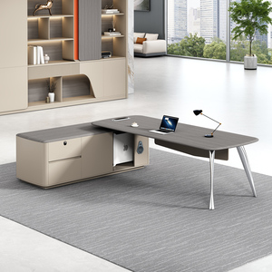 Venta directa de fábrica, estilo moderno, escritorio modular Boss, muebles de oficina comercial - Product Image 5