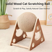 Jouet pour chat : Balle à gratter et planche en sisal, planche en MDF durable anti-déchirure, cadre d'escalade pour chat pour affûter les griffes, pour usage intérieur