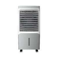 Ventilateur rafraîchisseur d'air portable en plastique 28L |   Ventilateur évaporatif à refroidissement par eau pour usage domestique, bureau et extérieur
