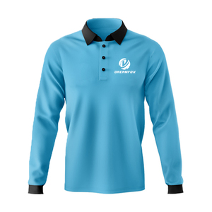 T-Shirt Personalizzata a Maniche Lunghe con Colletto <span class=keywords><strong>Polo</strong></span>, Stampa a Sublimazione, Asciugatura Rapida, Design Gratuito - Product Image 1