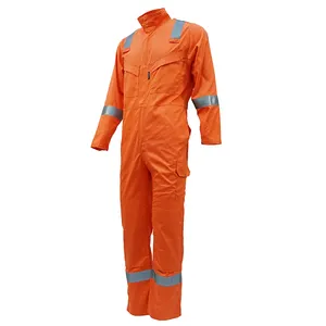 工厂提供的反光安全连身衣阻燃救生衣工作服，用于建筑和焊接工作服