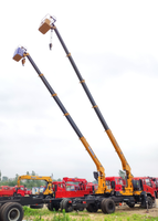 HAOY Vente chaude Mini grue à flèche télescopique montée sur camion, grue hydraulique à bras télescopique, capacité de levage de 3 à 16 tonnes